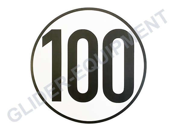 Aanhanger 100km/h sticker [100100]