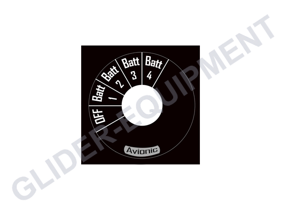 Alexander Schleicher rotary main switch sticker [AS-RMS-ST]