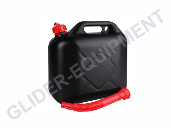 CP fuel jerrycan plastic black 10L slim