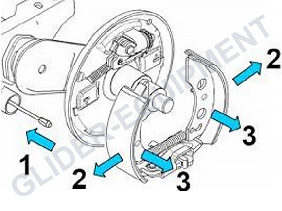 Cobra / Alko Bremsbacken Reparatursatz \"47\" [1637/1213888]