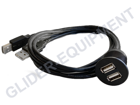 Dual USB panel extension adapter [USB-D]