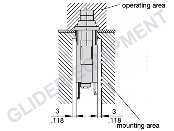 ETA 1110-series zekering schakelaar  1.0 Amp [1110-F112-P1M1-1A]