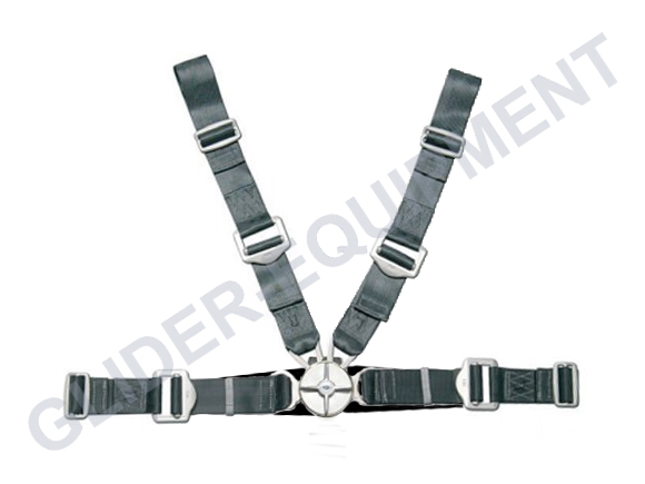 Gadringer 4-point seatbelts incl. black leather flaps [GGBS4LF]