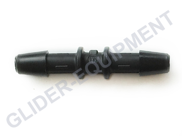 Gates tube connector \'\'-\'\' plastic black Ø5mm [28564]