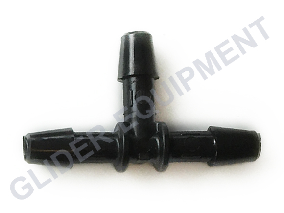 Gates tube connector \"T\" plastic black Ø5mm [28584]