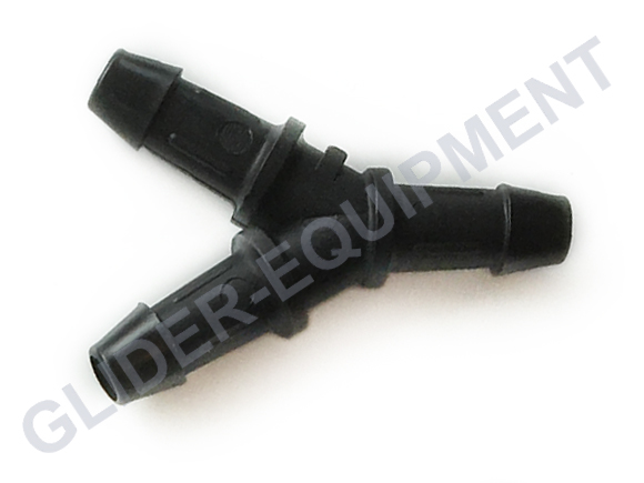 Gates tube connector "Y" plastic black Ø5mm [28554]