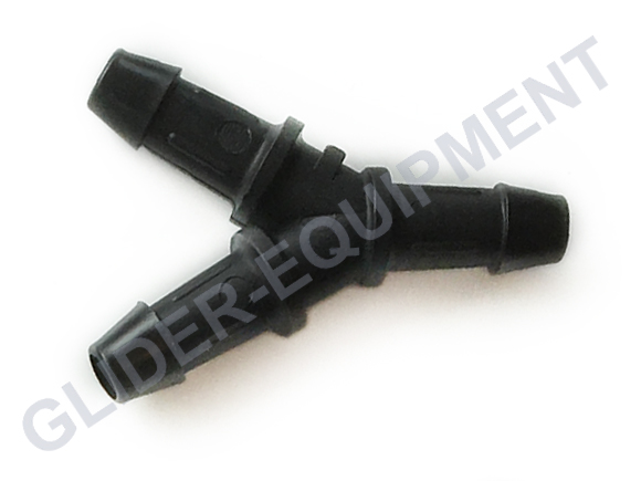 Gates tube connector \"Y\" plastic black Ø5mm [28554]