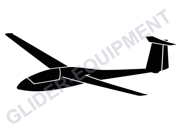 Sticker zweefvliegtuig -  Standard Cirrus 15cm [SZ0077]