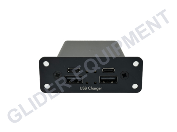Harkwood 4-port Powerbox V2 double USB / USB-C - panel mount [CHV24PB]