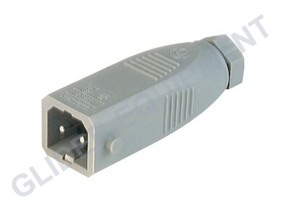Hirschmann STAS 2P kabelconnector male [930620106]