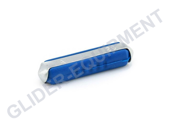 Ceramic fuse / torpedo fuse 25.0 Amp blue [D11052]