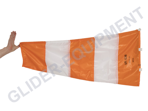 MarS Windsack-Hulle  Ø33cm/100cm orange/weiss [VR-006]