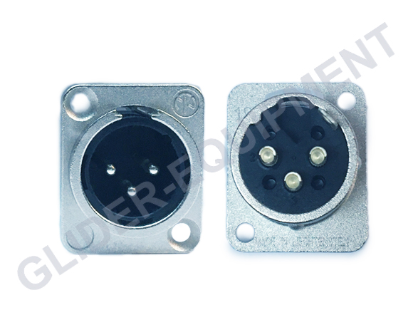 Neutrik XLR 3P chassis connector male [NC3MD-L-1]