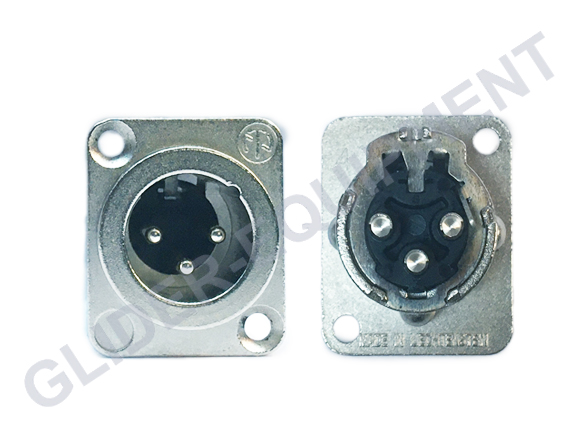 Neutrik XLR 3P chassis connector male [NC3MD-LX]