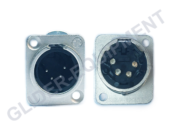 Neutrik XLR 4P chassis connector male [NC4MD-L-1]