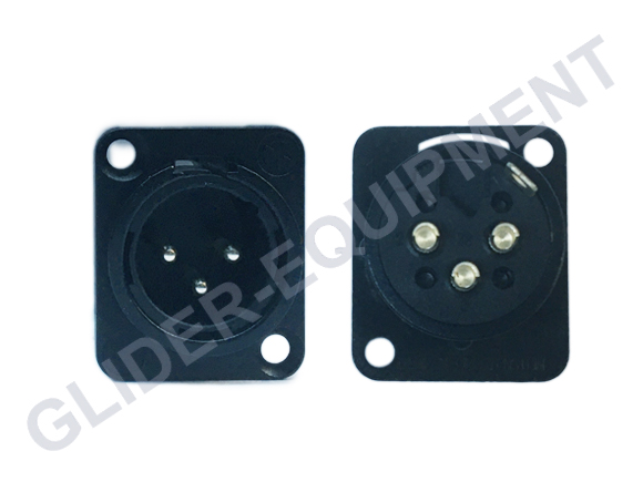 Neutrik XLR 3P chassis connector male [NC3MD-L-BAG-1]