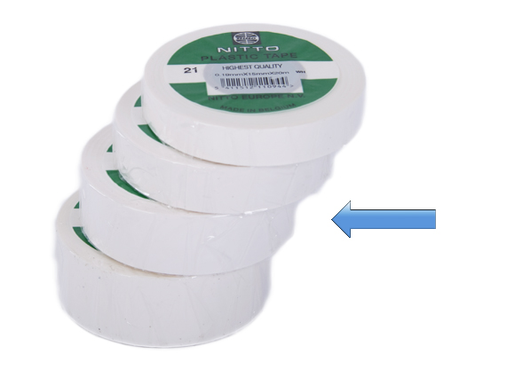 Nitto tape 25mm   1 ROLL [PVC21-25MMx20M-WIT]