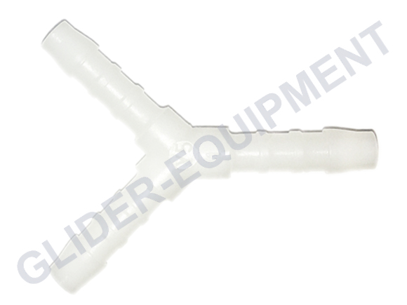 Norma tube connector ''Y'' plastic white Ø5mm [YS5]