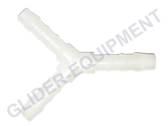 Norma tube connector \'\'Y\'\' plastic white Ø5mm [YS5]