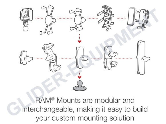 RAM ball base Flex self-adhesive [RAP-B-378U]