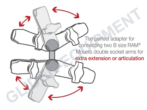 RAM double ball arm standaard [RAM-B-230U]