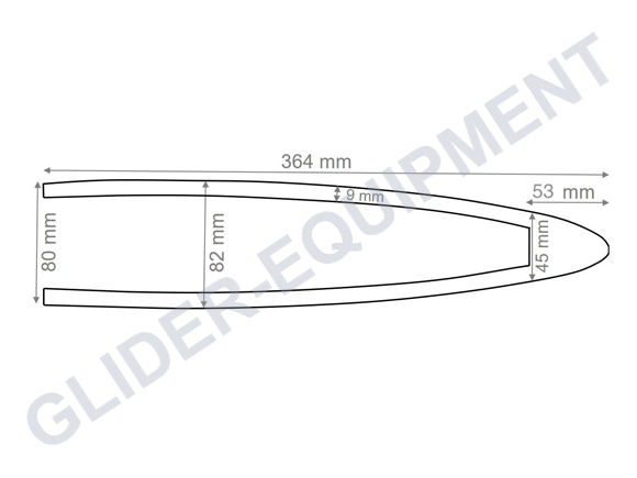 Schempp-Hirth foam rubber stabilizer-seal single seater narrow [L07-1281]