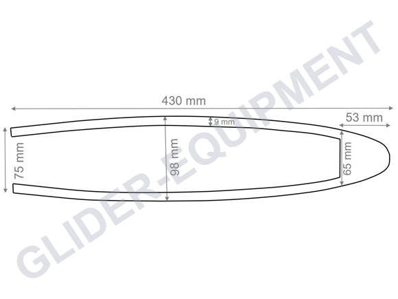 Schempp-Hirth celrubber stabilo-afdichting tweezitter [L07-1314]