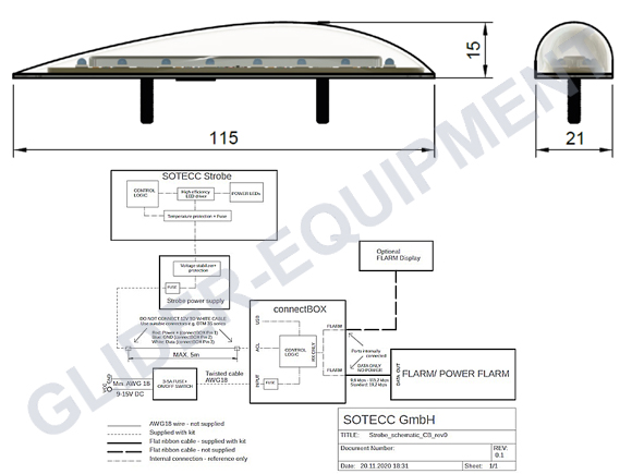 Sotecc  ACL LED-strobe (fuselage) flasher [Strobe-5000]