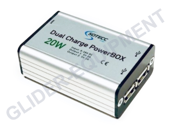 Sotecc dual charge Powerbox dubbele USB [E20-4022]