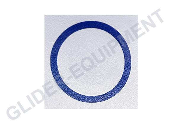 Statisch gat sticker rond Ø20/24mm blauw [SB242066]