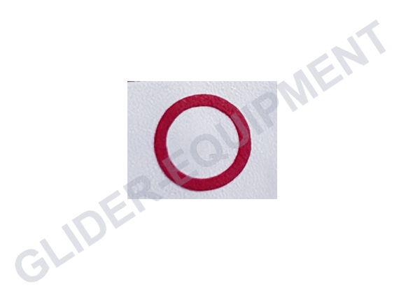 Statisch gat sticker rond  Ø9/12mm rood [SR120933]