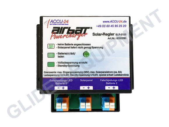 Strobl / Airbatt solar laadregelaar - aanhanger (2 accu's) [SLR2125]
