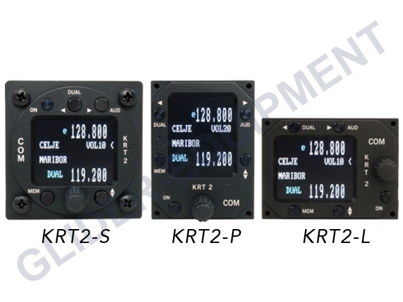 TQ-Avionics  KRT2-S VHF-Funkgerät 8.33kHz/25kHz  6W 57mm [299364]