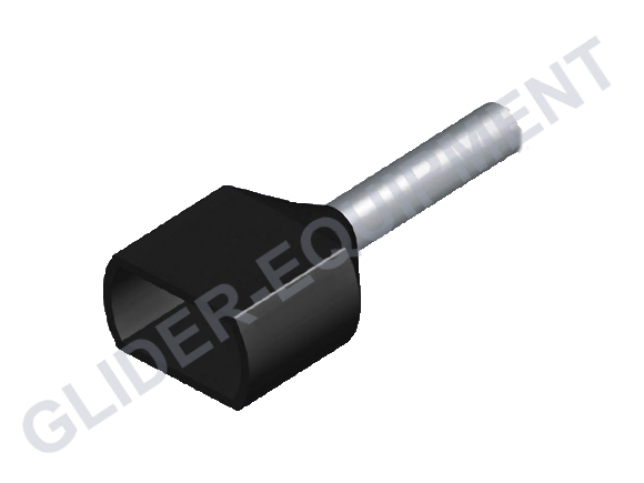 Tirex cable (ferrule) endcap double 2x1.50mm² black [D08514]