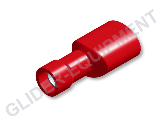 Tirex kabelschoen female geisoleerd 2.8mm / 0.5 - 1.5mm² rood [D08179]