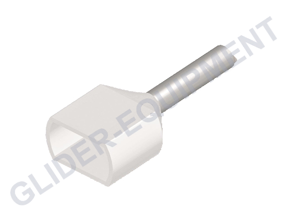 Tirex cable (ferrule) endcap double 2x0.5mm² white [D08511]