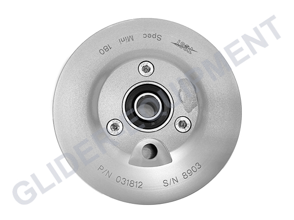 Tost staartwiel MINI 180 Alu. Ø12mm (180x35) [031812]