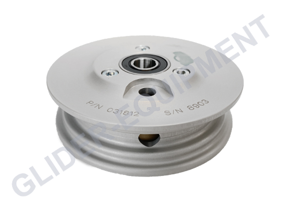 Tost staartwiel MINI 180 Alu. Ø12mm (180x35) [031812]