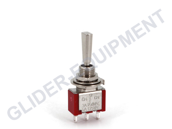 Toggle switch 'flat' on/off/on Ø6.35mm 5A [SHT80T14U]