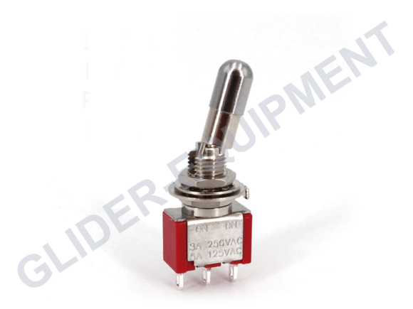 Toggle switch 'lockable' on/on (on/off) Ø6.35mm 5A [SHT80T13LK]