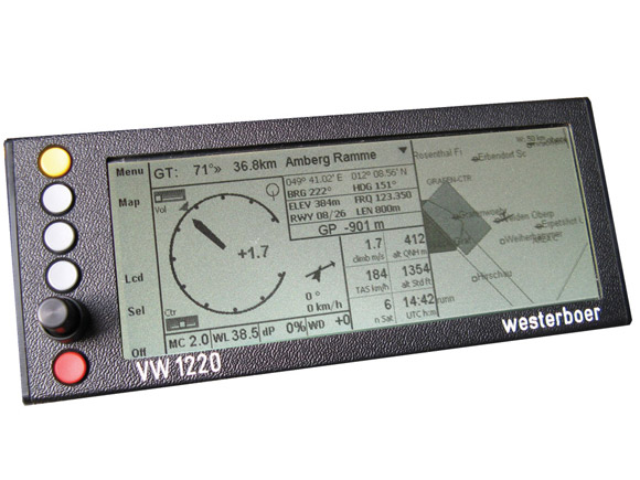 Westerboer vluchtcomputer (LCD+S-box) [VW1200]