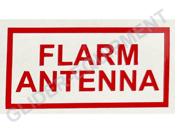 Waarschuwingssticker \'Flarm antenna\' rood [SR114562]