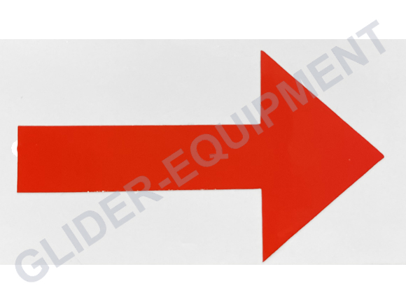 Warning Placard arrow red [SR114588P]