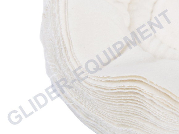 Lappen-polijstschijf flanel wit [LS-FLW-250x25x10]