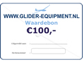Glider-Equipment waardebon 100 Euro [GE-WB-E100]