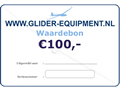 Glider-Equipment gift voucher 100 Euro [GE-WB-E100]