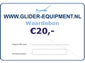 Glider-Equipment waardebon  20 Euro [GE-WB-E20]