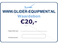 Glider-Equipment gift voucher  20 Euro [GE-WB-E20]