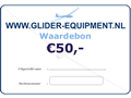 Glider-Equipment waardebon  50 Euro [GE-WB-E50]